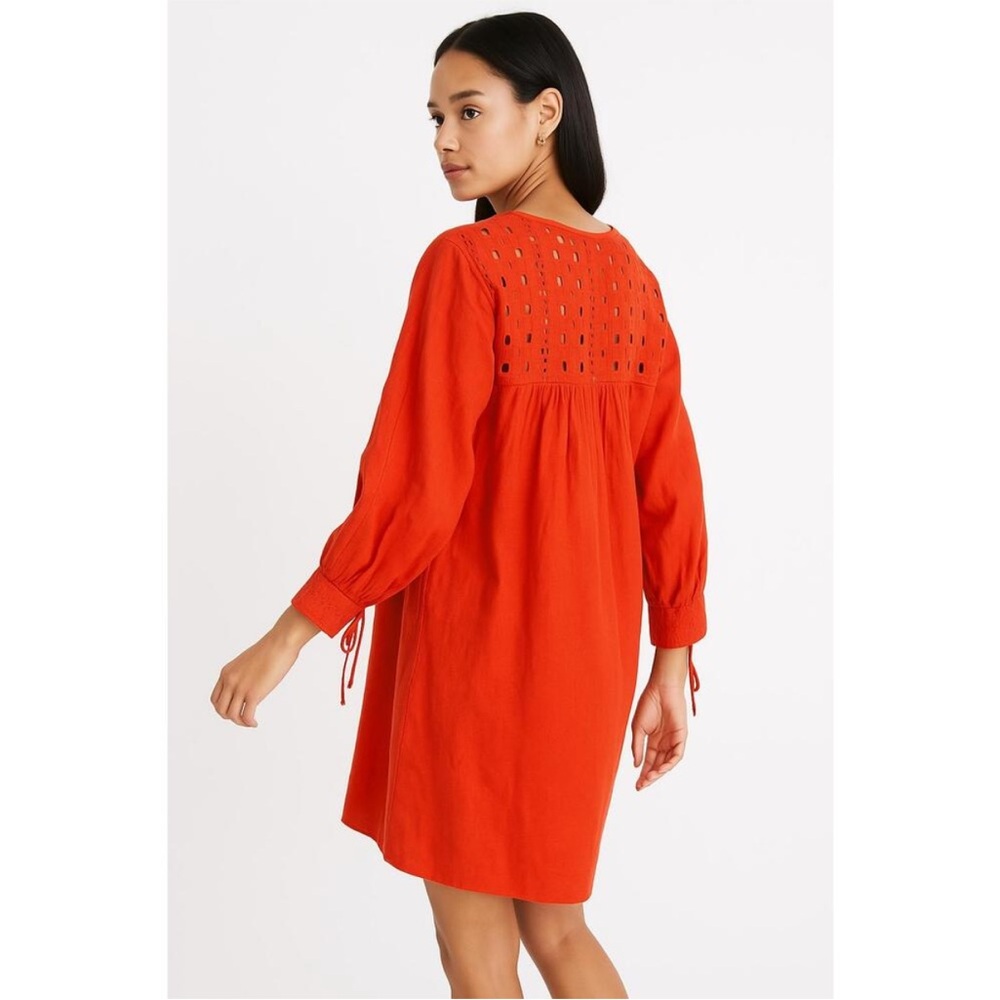 Madewell Eyelet Daybreaker Long Sleeve Dress Size XS